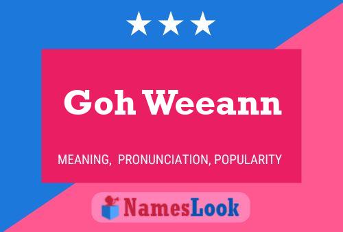 Goh Weeann 名字海报