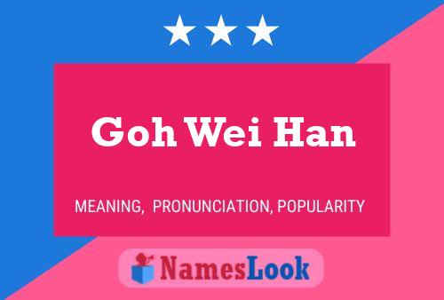 Goh Wei Han 名字海报