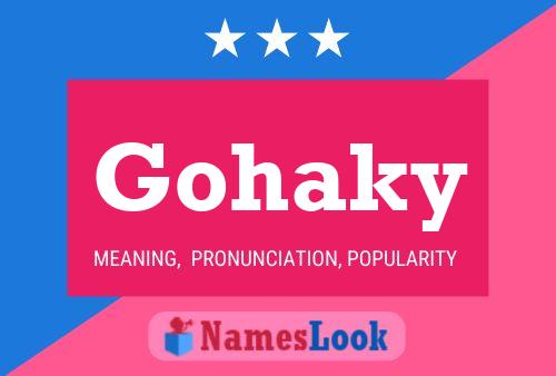 Gohaky 名字海报