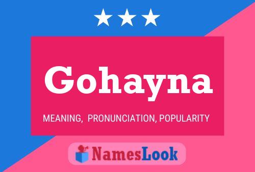 Gohayna 名字海报