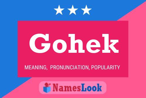 Gohek 名字海报