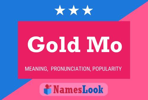 Gold Mo 名字海报