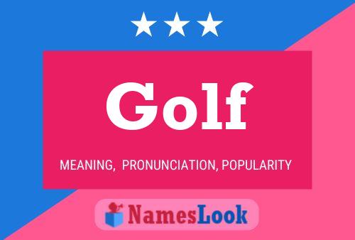 Golf 名字海报