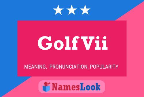 Golf Vii 名字海报