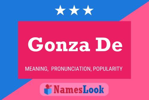 Gonza De 名字海报