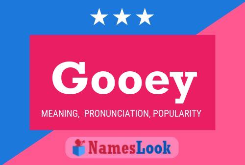 Gooey 名字海报