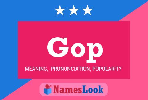 Gop 名字海报