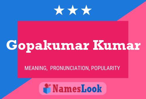 Gopakumar Kumar 名字海报