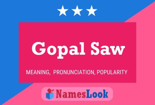 Gopal Saw 名字海报