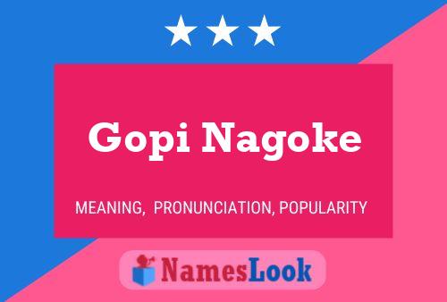 Gopi Nagoke 名字海报