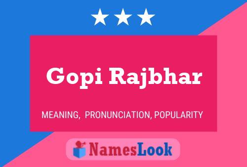 Gopi Rajbhar 名字海报