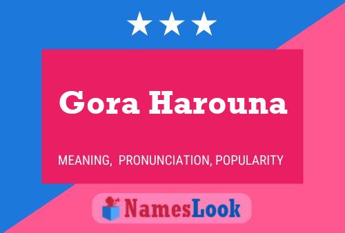 Gora Harouna 名字海报