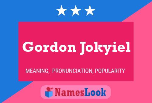 Gordon Jokyiel 名字海报