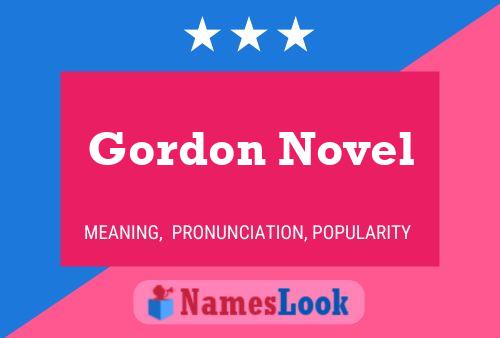 Gordon Novel 名字海报