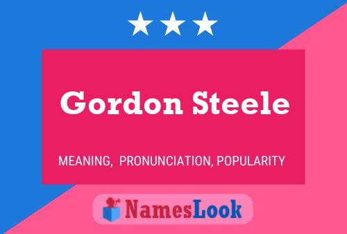 Gordon Steele 名字海报