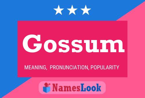 Gossum 名字海报