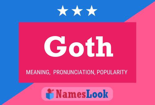 Goth 名字海报