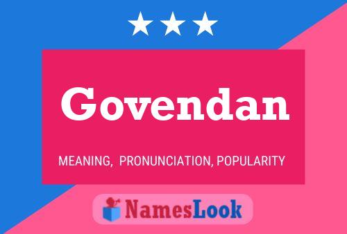 Govendan 名字海报