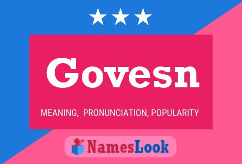 Govesn 名字海报