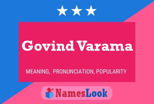 Govind Varama 名字海报