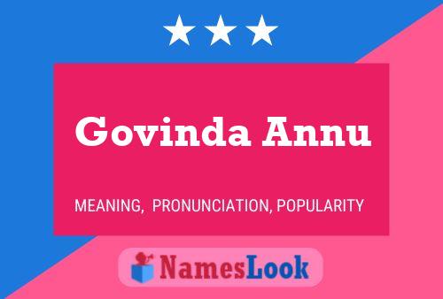 Govinda Annu 名字海报