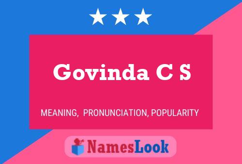 Govinda C S 名字海报