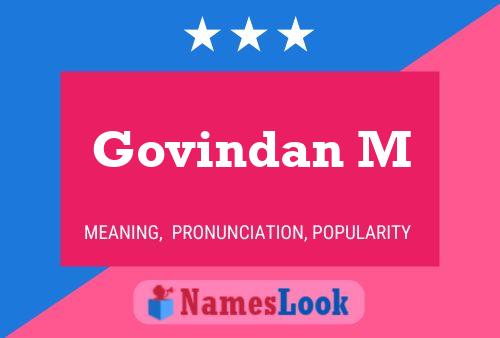 Govindan M 名字海报