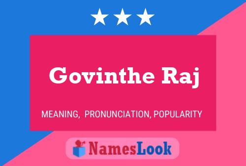 Govinthe Raj 名字海报