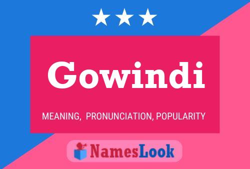 Gowindi 名字海报