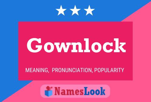 Gownlock 名字海报