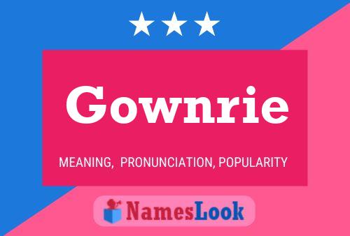 Gownrie 名字海报