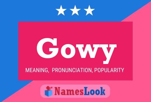 Gowy 名字海报