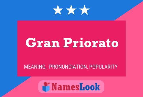 Gran Priorato 名字海报