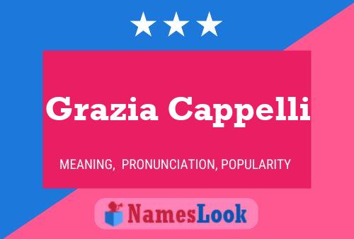 Grazia Cappelli 名字海报