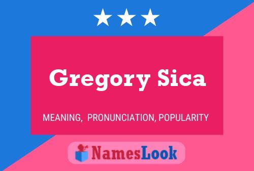 Gregory Sica 名字海报