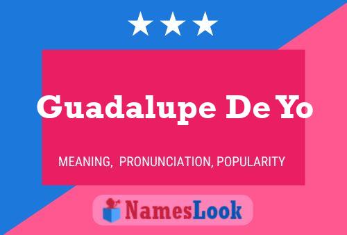 Guadalupe De Yo 名字海报