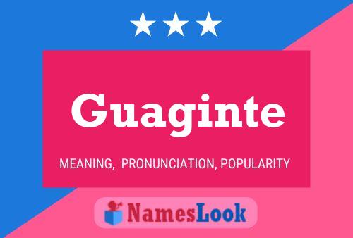 Guaginte 名字海报