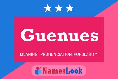 Guenues 名字海报