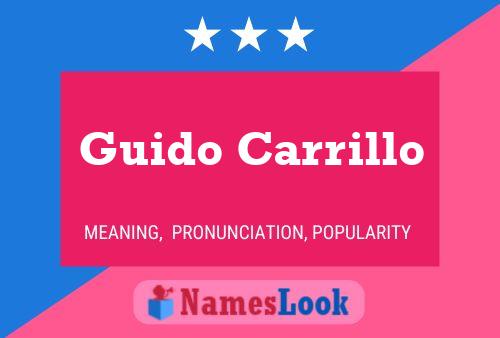 Guido Carrillo 名字海报