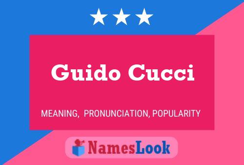 Guido Cucci 名字海报