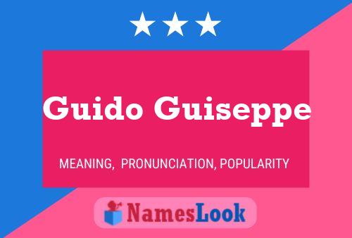 Guido Guiseppe 名字海报