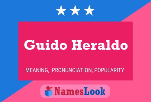 Guido Heraldo 名字海报