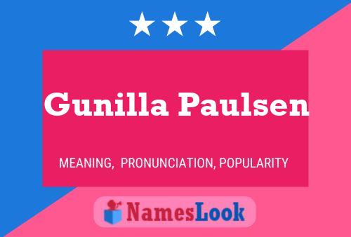 Gunilla Paulsen 名字海报