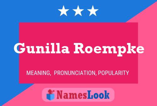 Gunilla Roempke 名字海报