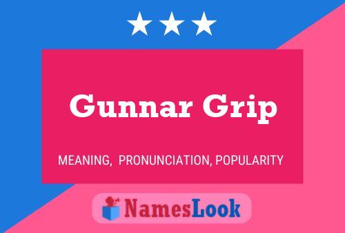 Gunnar Grip 名字海报