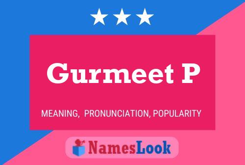 Gurmeet P 名字海报