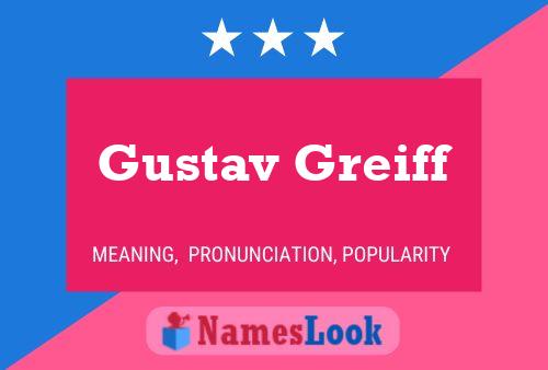 Gustav Greiff 名字海报