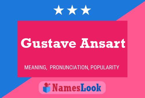 Gustave Ansart 名字海报