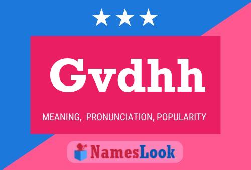 Gvdhh 名字海报