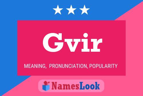 Gvir 名字海报